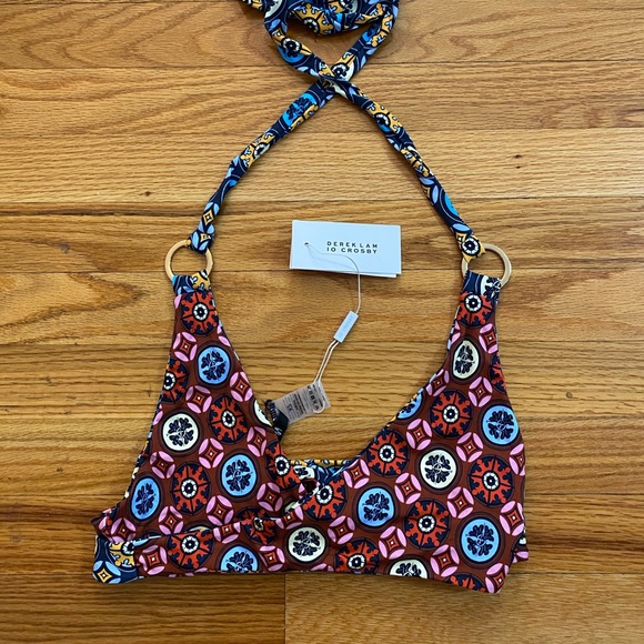 NWT Derek Lam reversible print bikini top - Picture 4 of 14